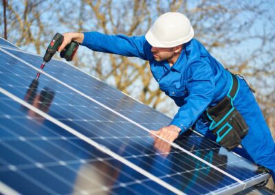 Installation de panneaux solaires photovoltaïques